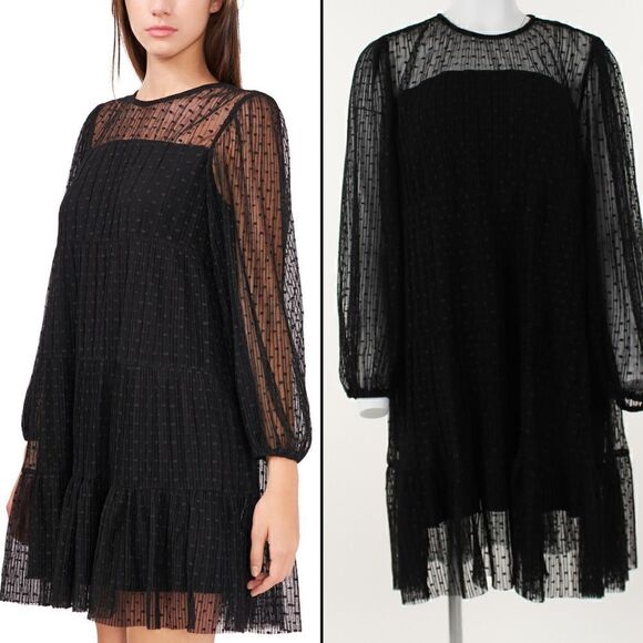 Riley & Rae Tiered Textured Dress - Picture 1 of 5